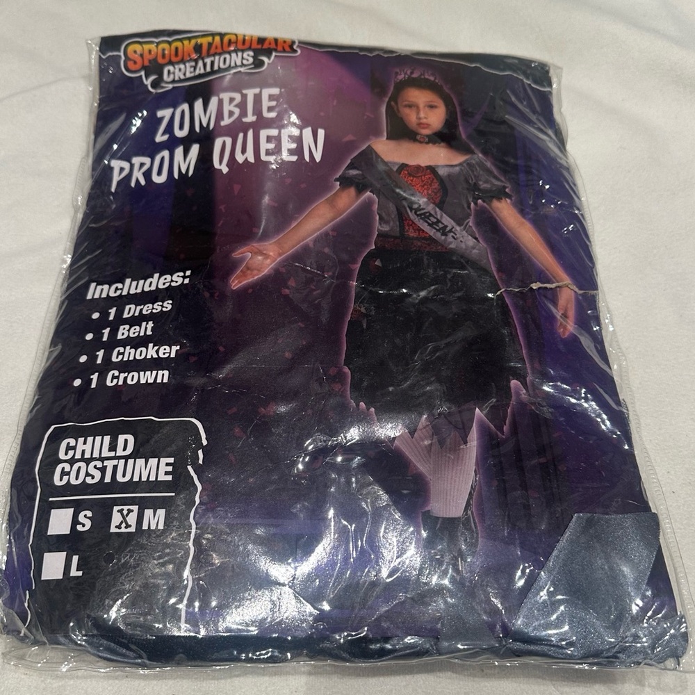 Spooktacular Creations Halloween Child Girl Zombie Prom Queen Costume Medium - Picture 3 of 16